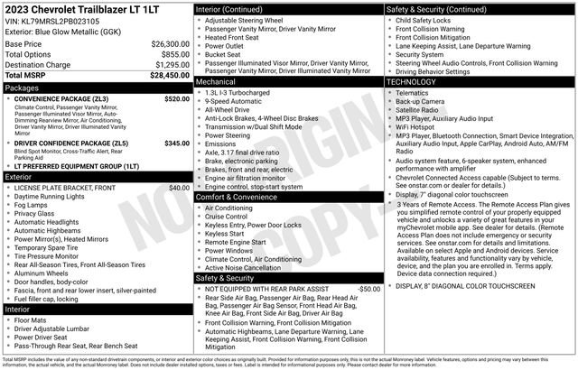 Used 2023 Blue Chevrolet LT image 37