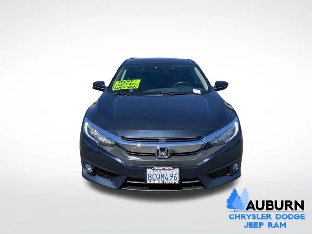 Used 2017 Honda Civic Touring with VIN 19XFC1F92HE018595 for sale in Auburn, CA
