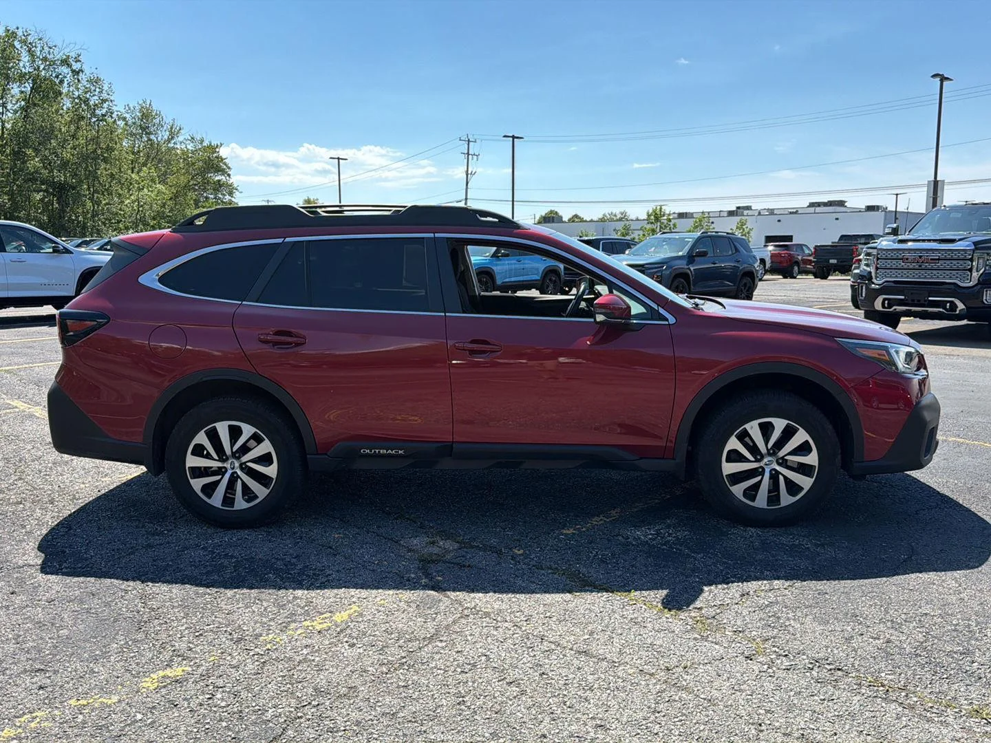 Used 2021 Crimson Red Pearl Subaru Premium image 7