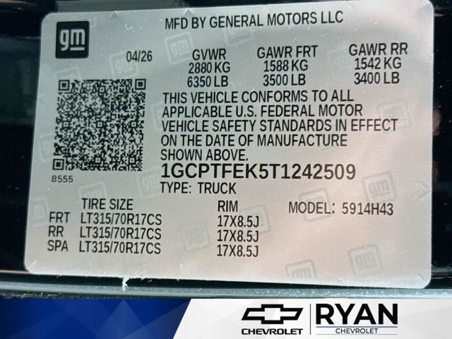 New 2026 Black Chevrolet ZR2 image 33