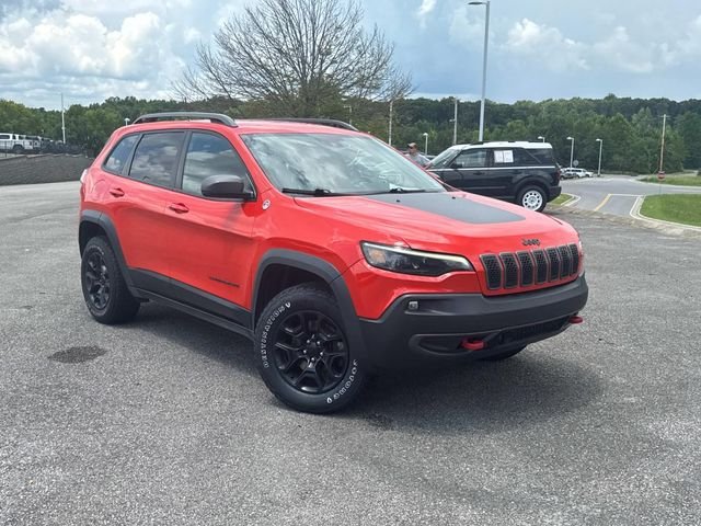 Used 2021 Orange Jeep Trailhawk image 2