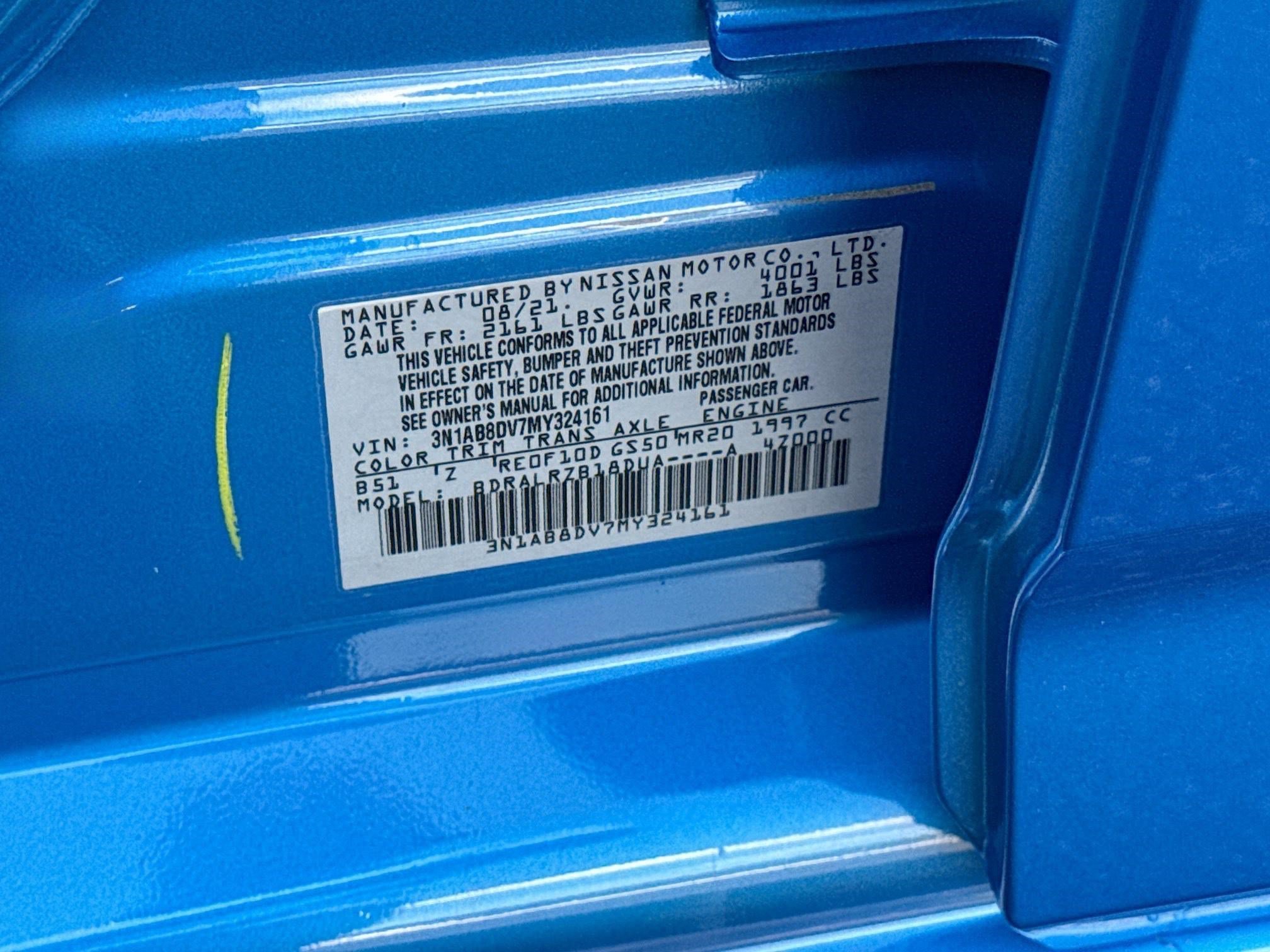 Used 2021 Electric Blue Metallic Nissan SR image 32
