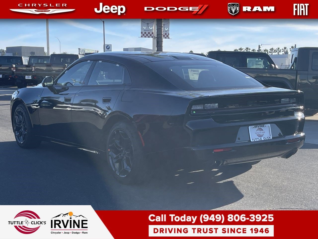 New 2026 Diamond Black Crystal Pearlcoat Dodge R/T Plus image 4