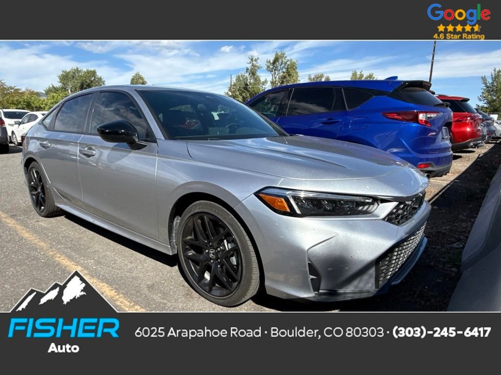 Used 2025 Solar Silver Metallic Honda Sport image 1