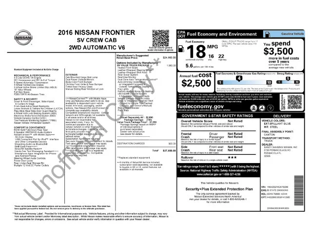 Used 2016 Silver Nissan SV image 8