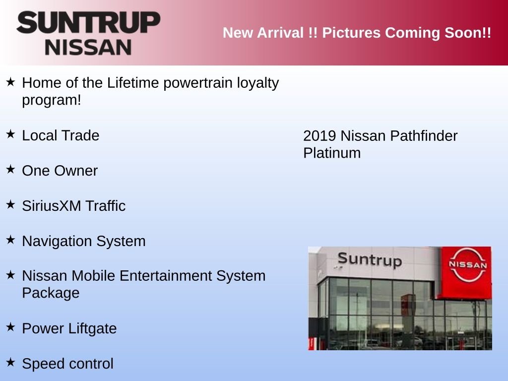 Used 2019 White Nissan Platinum image 3