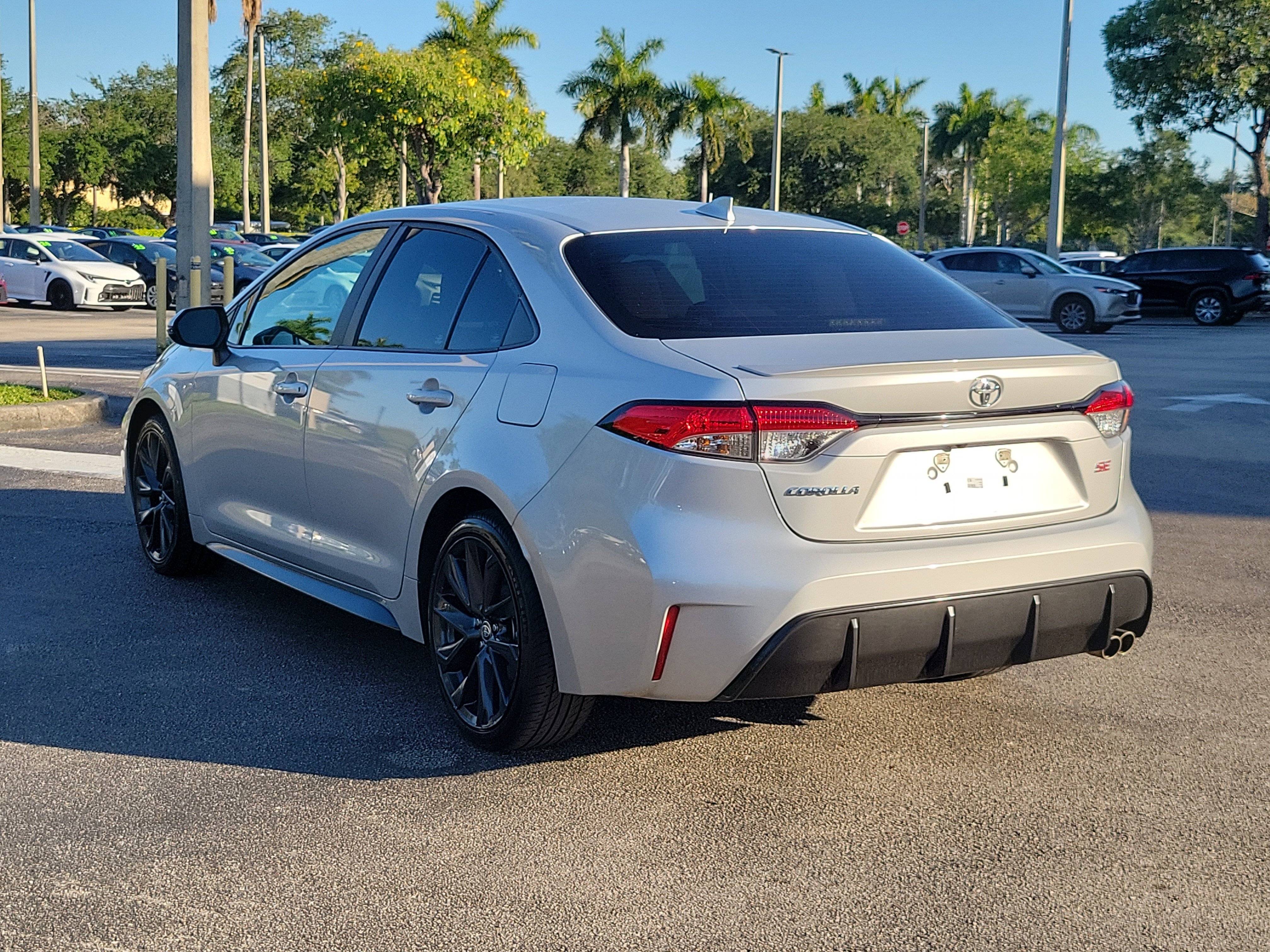 Used 2024 Classic Silver Metallic Toyota SE image 6