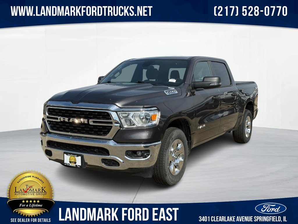 Used 2023 Granite Crystal Metallic Clearcoat Ram Lone Star 4x4 Crew Cab 5