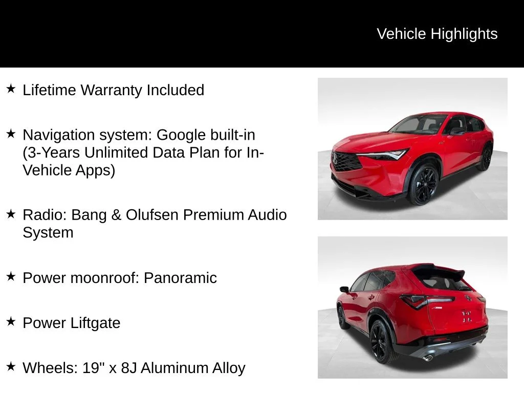 New 2026 Red Acura A-Spec Advance Package image 5