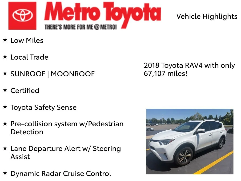 Certified Used 2018 White Toyota XLE image 9