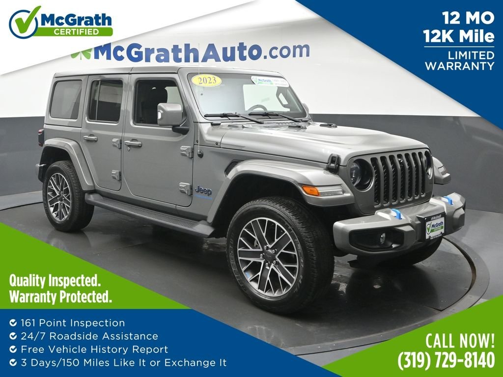 Used 2023 Gray Jeep Sahara 4xe image 1