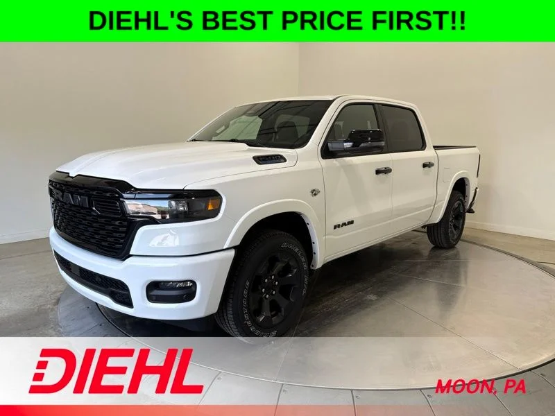 New 2026 Bright White Clear-Coat Exterior Paint RAM Big Horn/Lone Star image 3