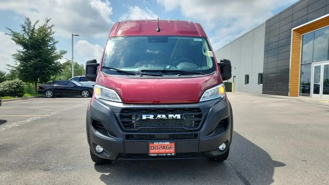 New 2026 Deep Cherry Red Crystal Pearl-Coat Exterior Paint RAM High Roof image 4