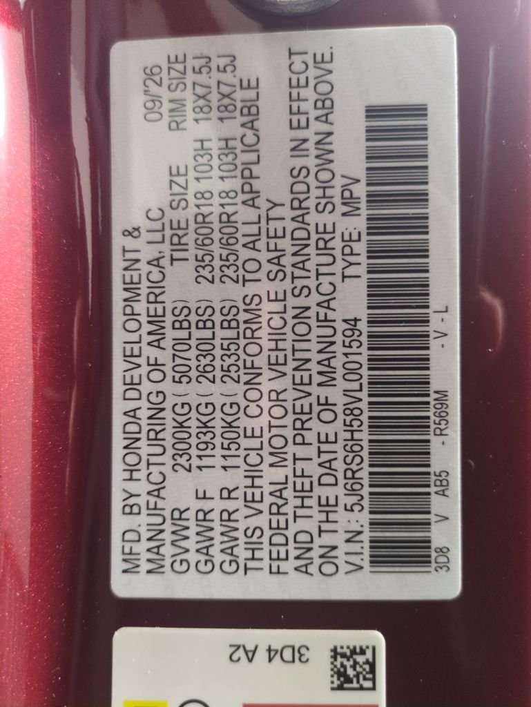 New 2027 Radiant Red Metallic Honda Sport image 29