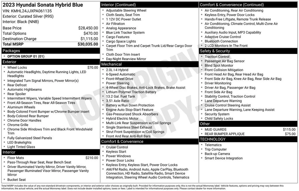 Used 2023 Silver Hyundai Blue image 17