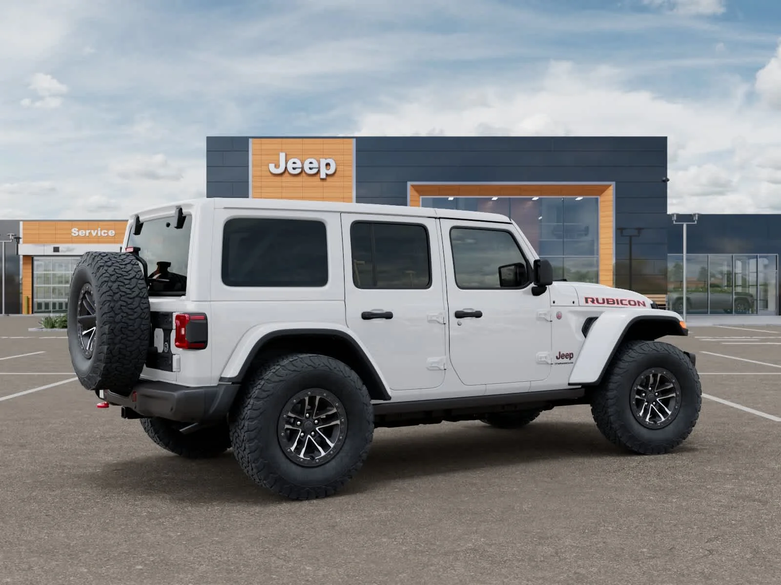 New 2026 Bright White Clearcoat Jeep Rubicon X image 4