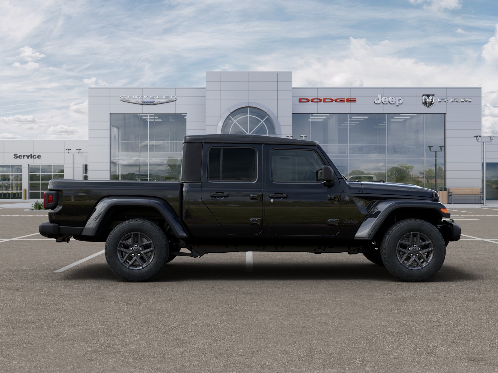 New 2025 Black Clear-Coat Exterior Paint Jeep Sport S image 52
