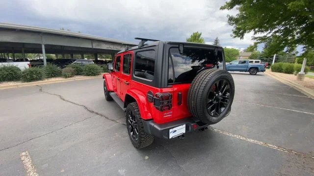 Used 2021 Red Jeep Unlimited Sahara 4xe image 5