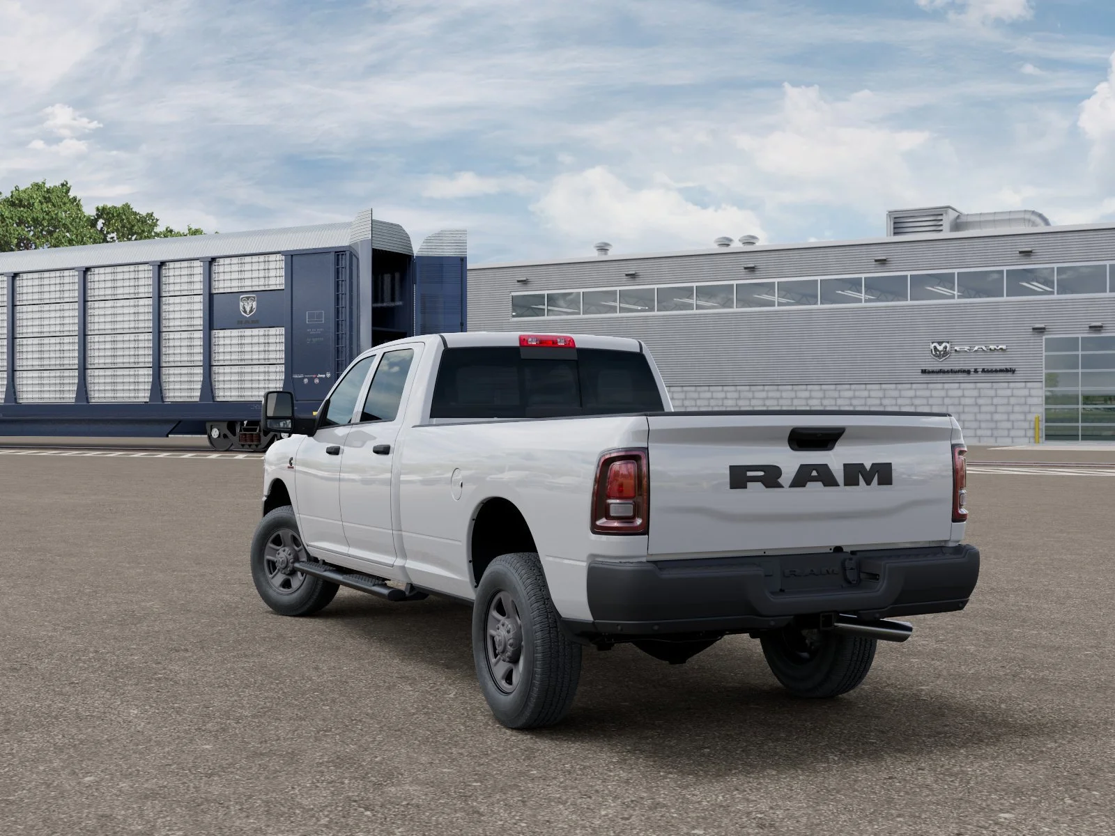 New 2026 Bright White Clear-Coat Exterior Paint RAM Tradesman image 3
