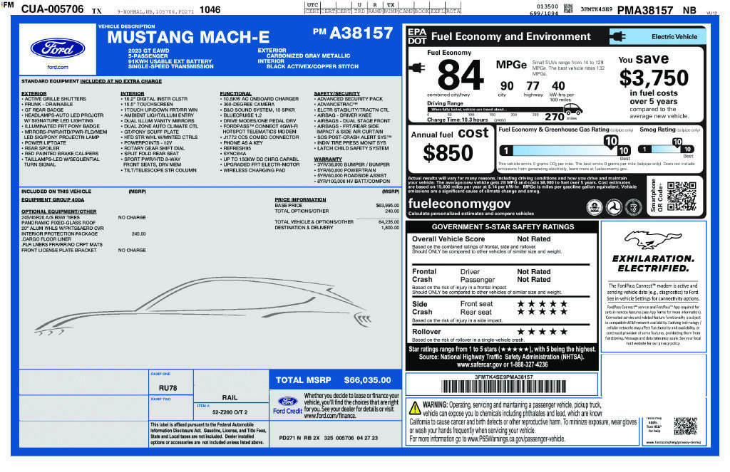 Used 2023 Gray Ford GT image 5