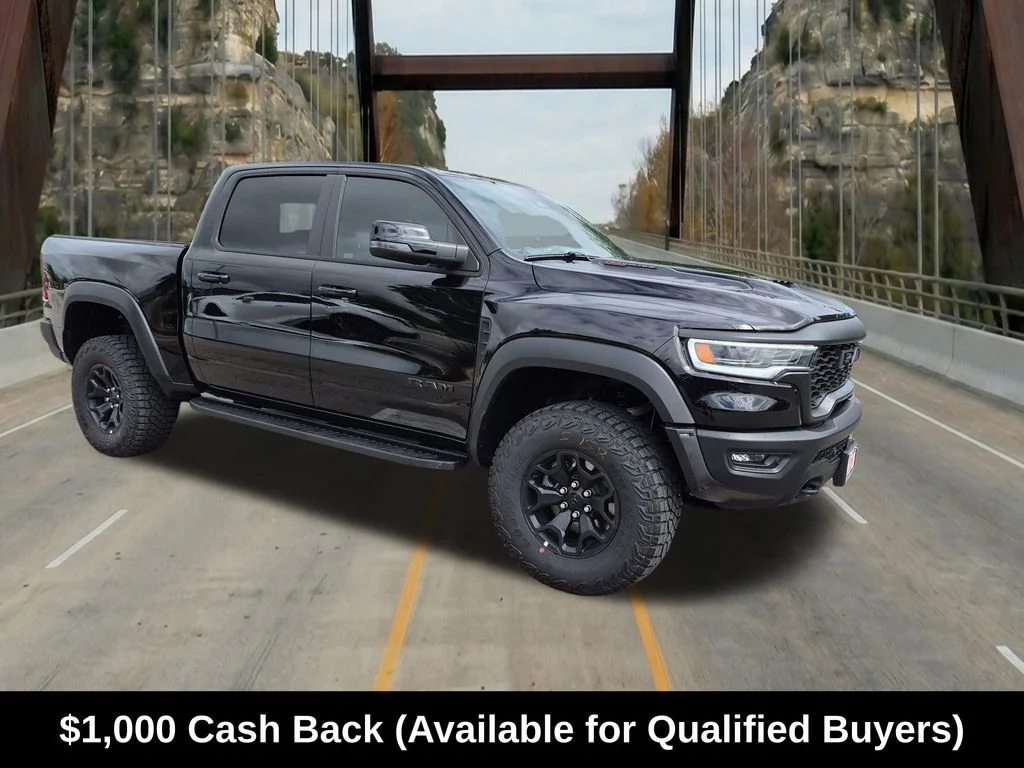 New 2026 Diamond Black Crystal Pearl-Coat Exterior Paint RAM RHO image 1