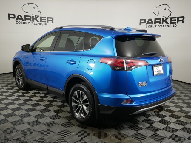 Used 2018 Electric Storm Blue Toyota Hybrid XLE image 7