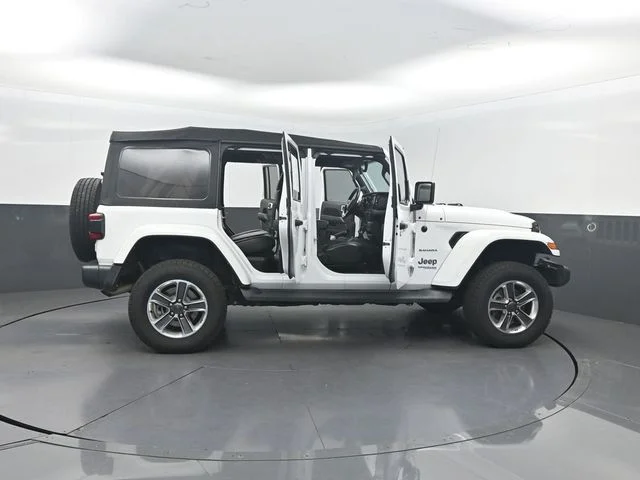 Used 2021 White Jeep Unlimited Sahara 4xe image 26