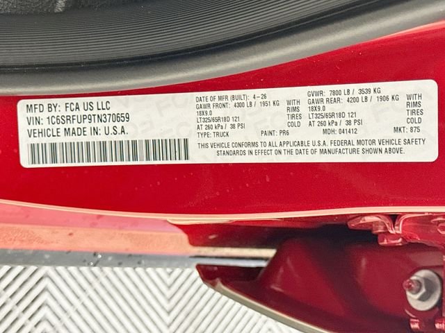 New 2026 Molten Red Pearl-Coat Exterior Paint RAM RHO image 31