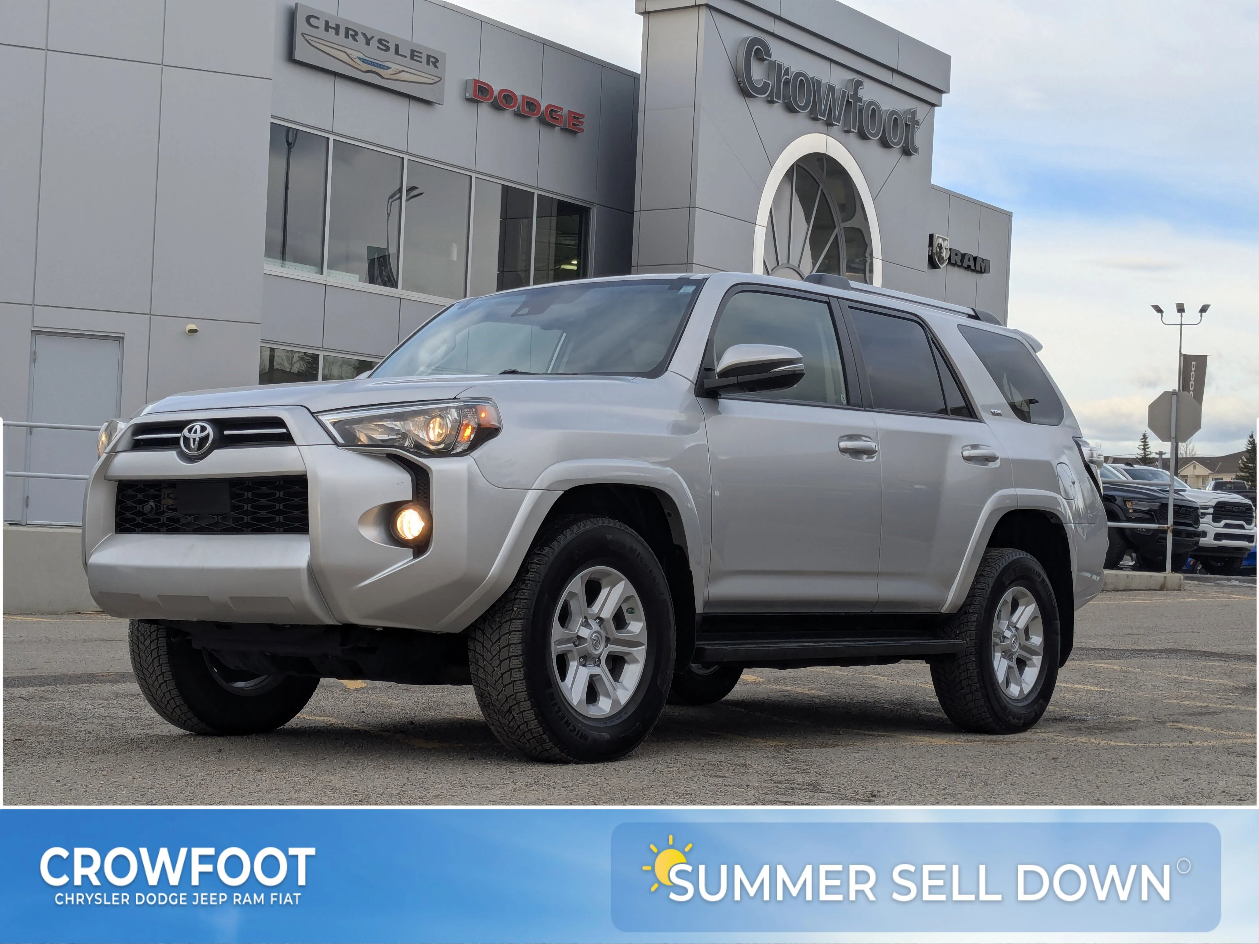 Used 2020 Silver Toyota 4DR 4WD - Leather - Sunroof - Back Up Cam - image 1
