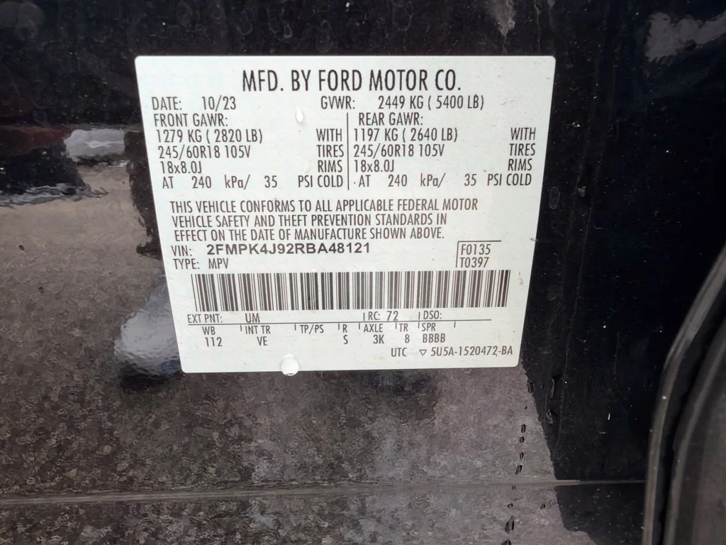 Used 2024 Black Ford SEL image 14