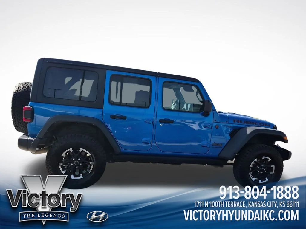Used 2025 Blue Jeep Rubicon image 6