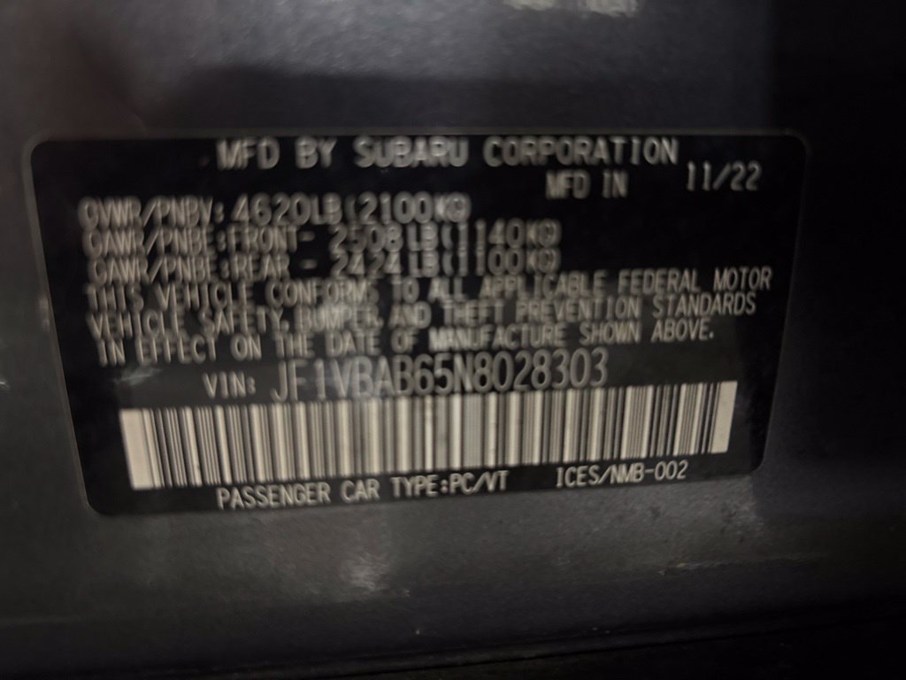 Used 2022 Gray Subaru Base image 10