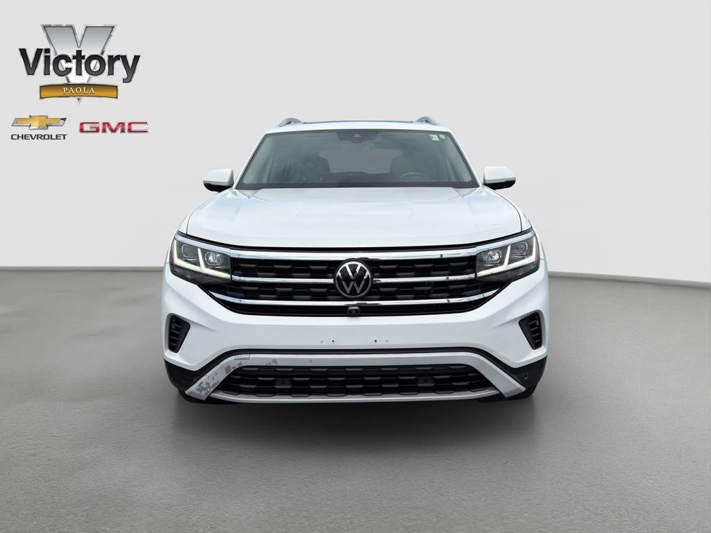 Used 2021 Volkswagen Atlas SEL Premium with VIN 1V2TR2CAXMC501564 for sale in Kansas City