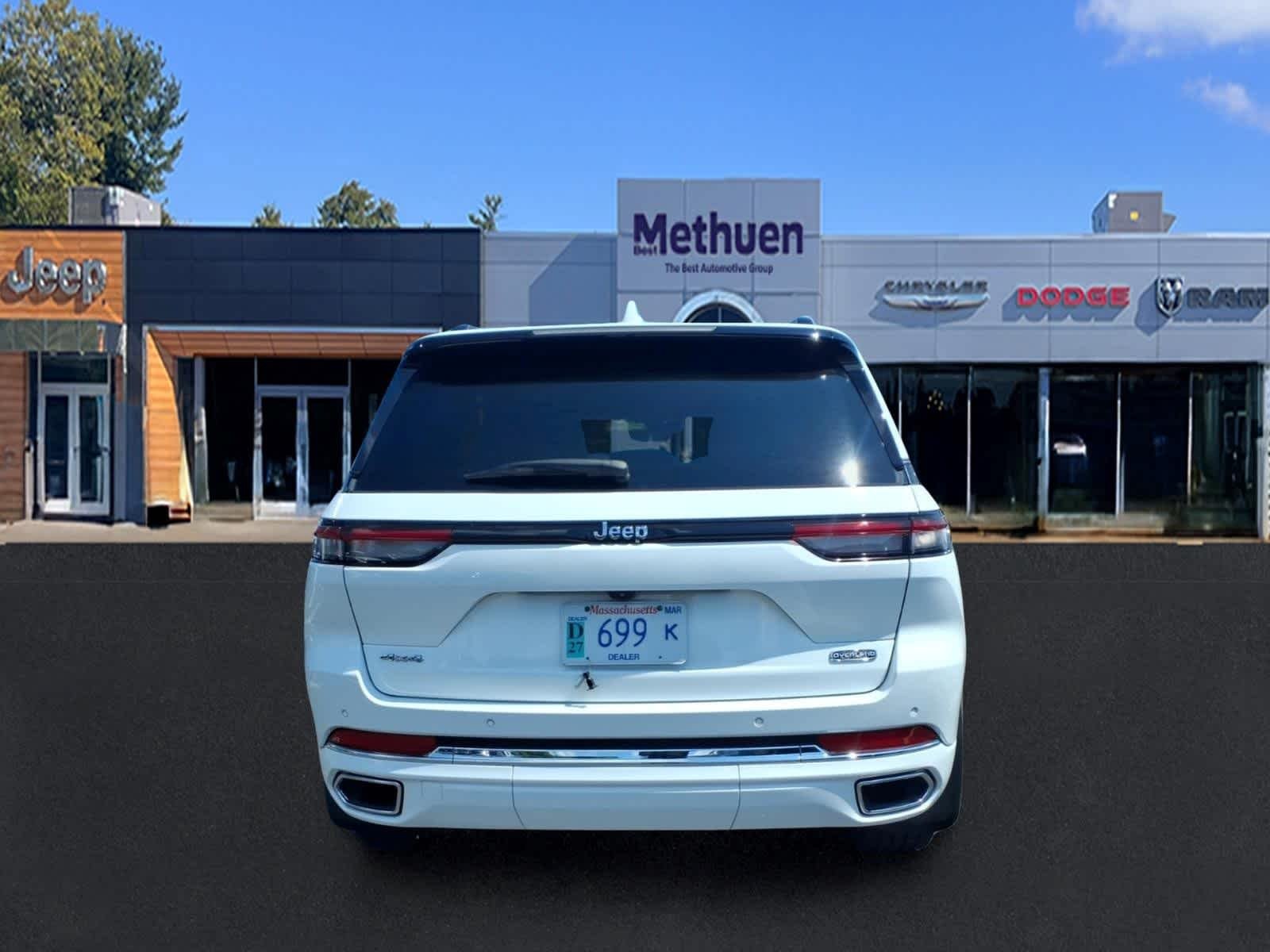 Used 2022 Bright White Clearcoat Jeep Overland image 4