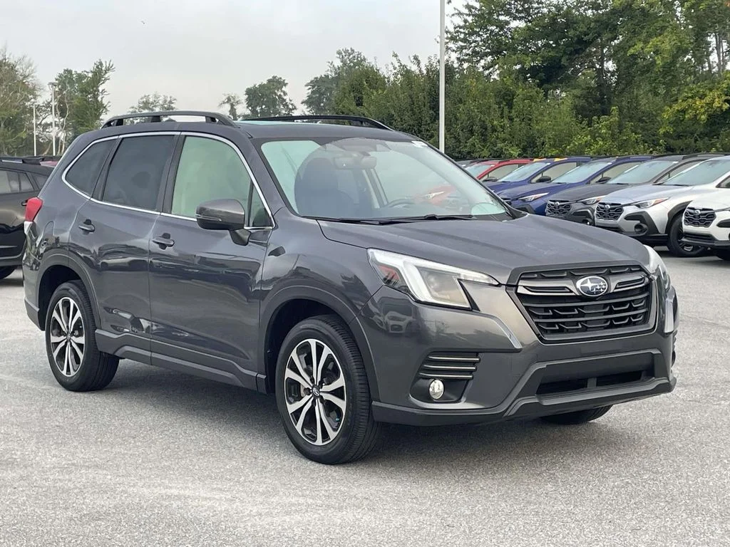 Used 2023 Magnetite Gray Metallic Subaru Limited image 1