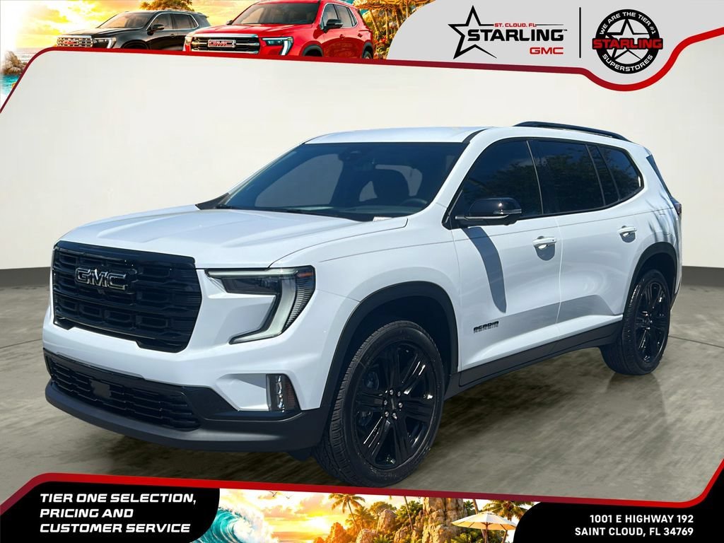 New 2026 Glacier White Tricoat GMC Elevation image 1