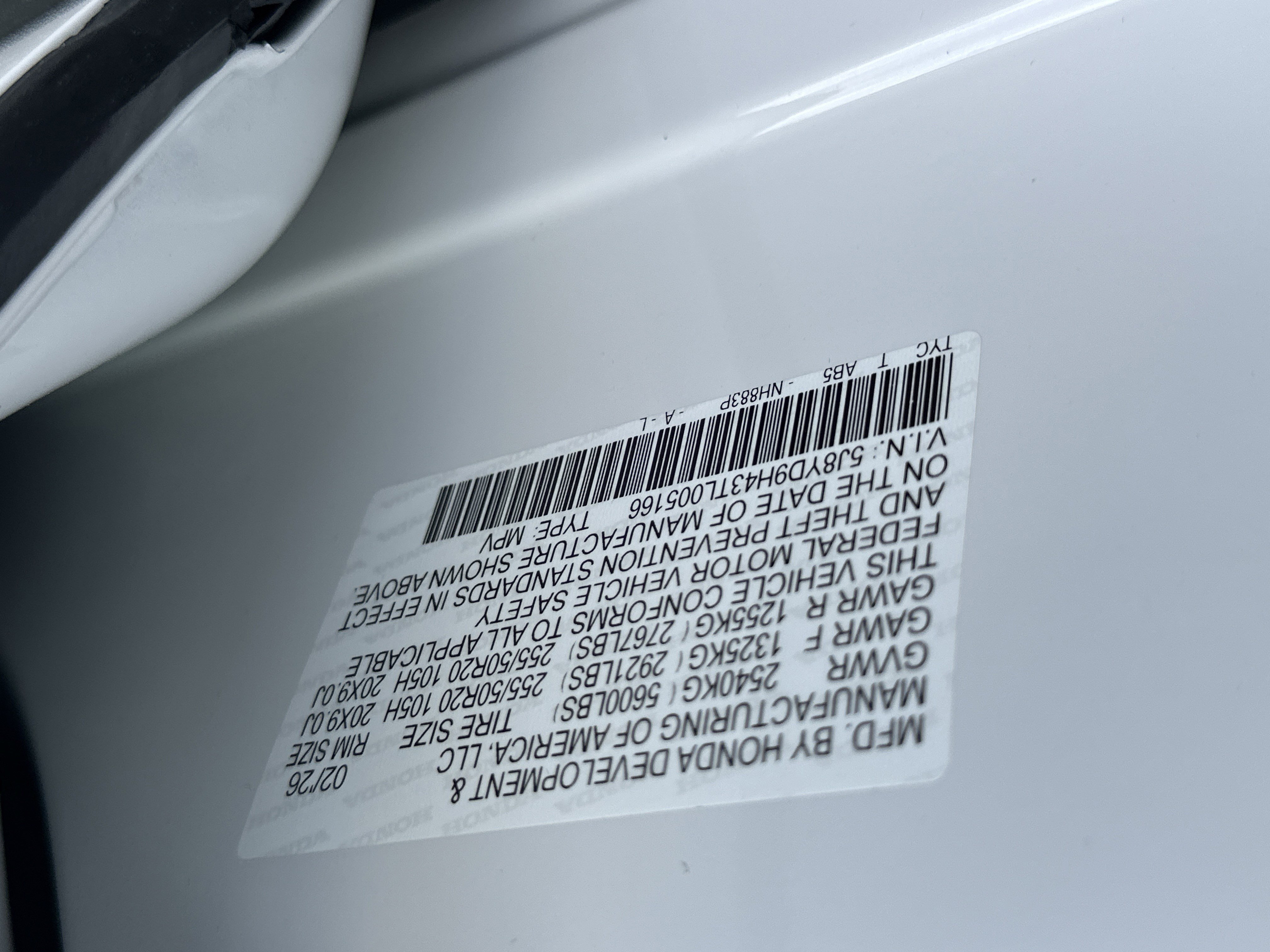 New 2026 Platinum White Pearl Acura w/Technology Package image 28