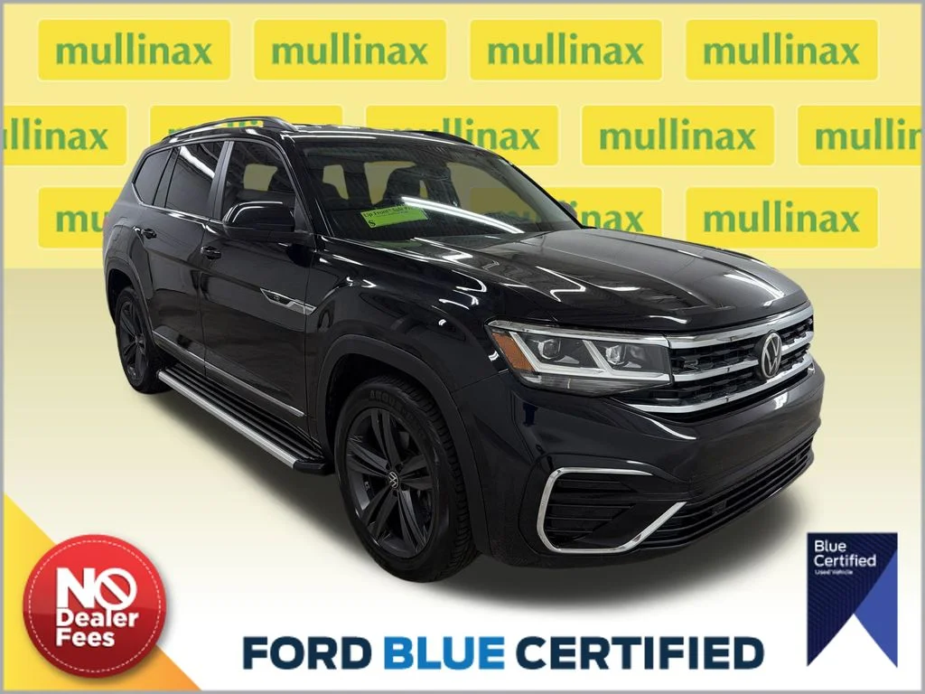 Certified Used 2021 Black Volkswagen 3.6L V6 SE w/Technology R-Line image 1