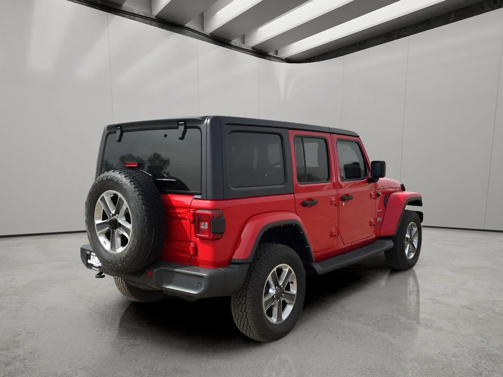 Used 2021 Firecracker Red Clearcoat Jeep Unlimited Sahara image 5