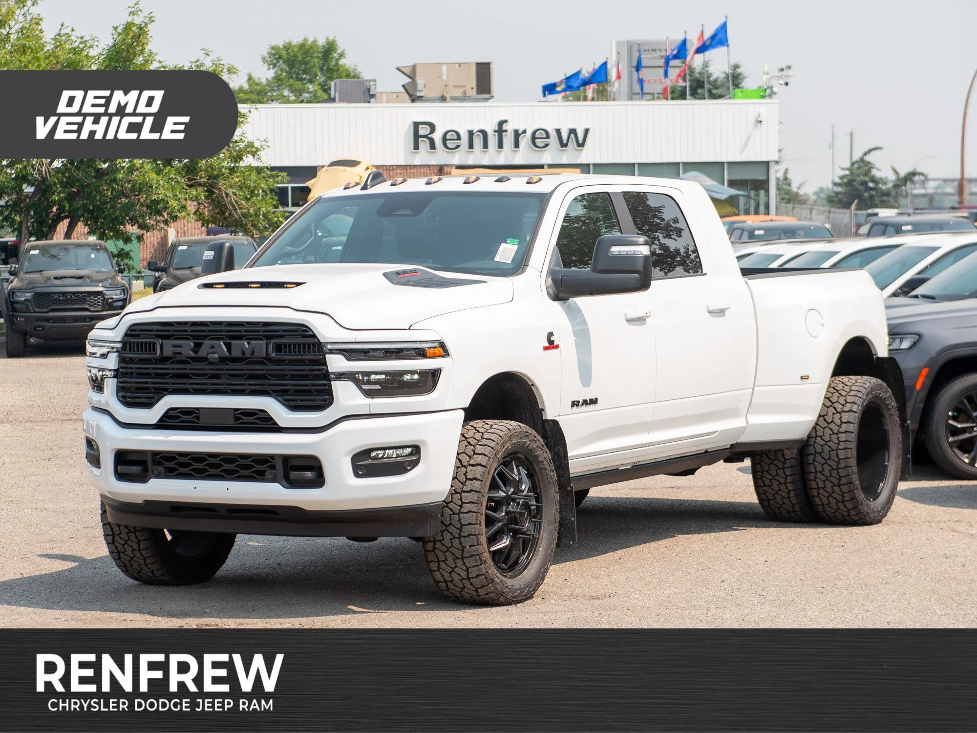 Used 2026 White RAM Laramie* Mega Cab, 2 Inch Lift, 35 Inch Tires image 1