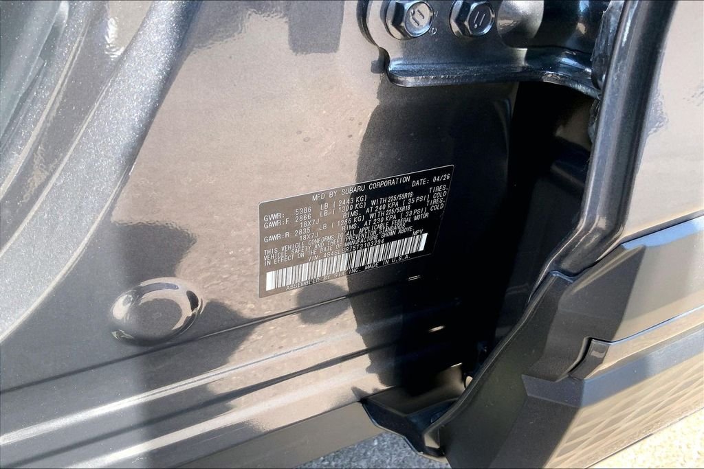 New 2026 MAGNETITE GRAY METALLIC Subaru Limited Hybrid image 8