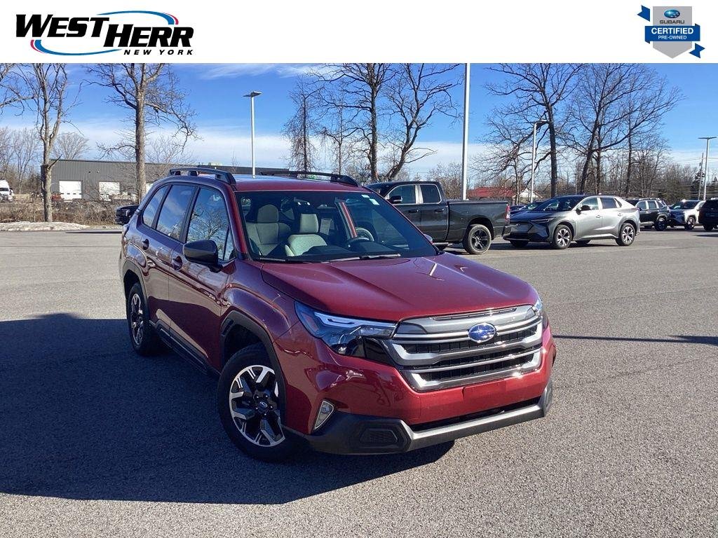 Used 2025 Crimson Red Pearl Subaru Premium image 1