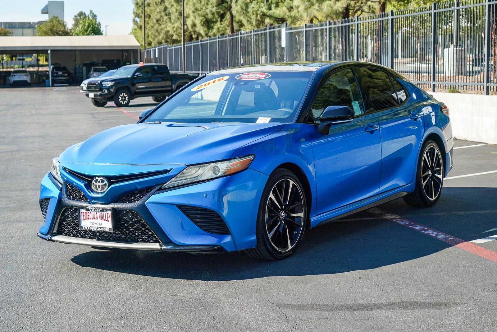 Certified Used 2018 Midnight Black Metallic Toyota XSE image 3
