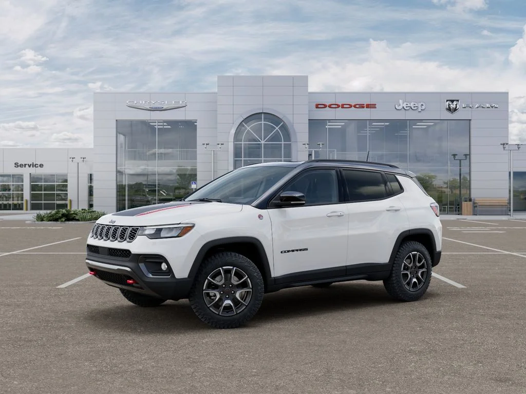 New 2026 Bright White Clear-Coat Exterior Paint Jeep Trailhawk image 2
