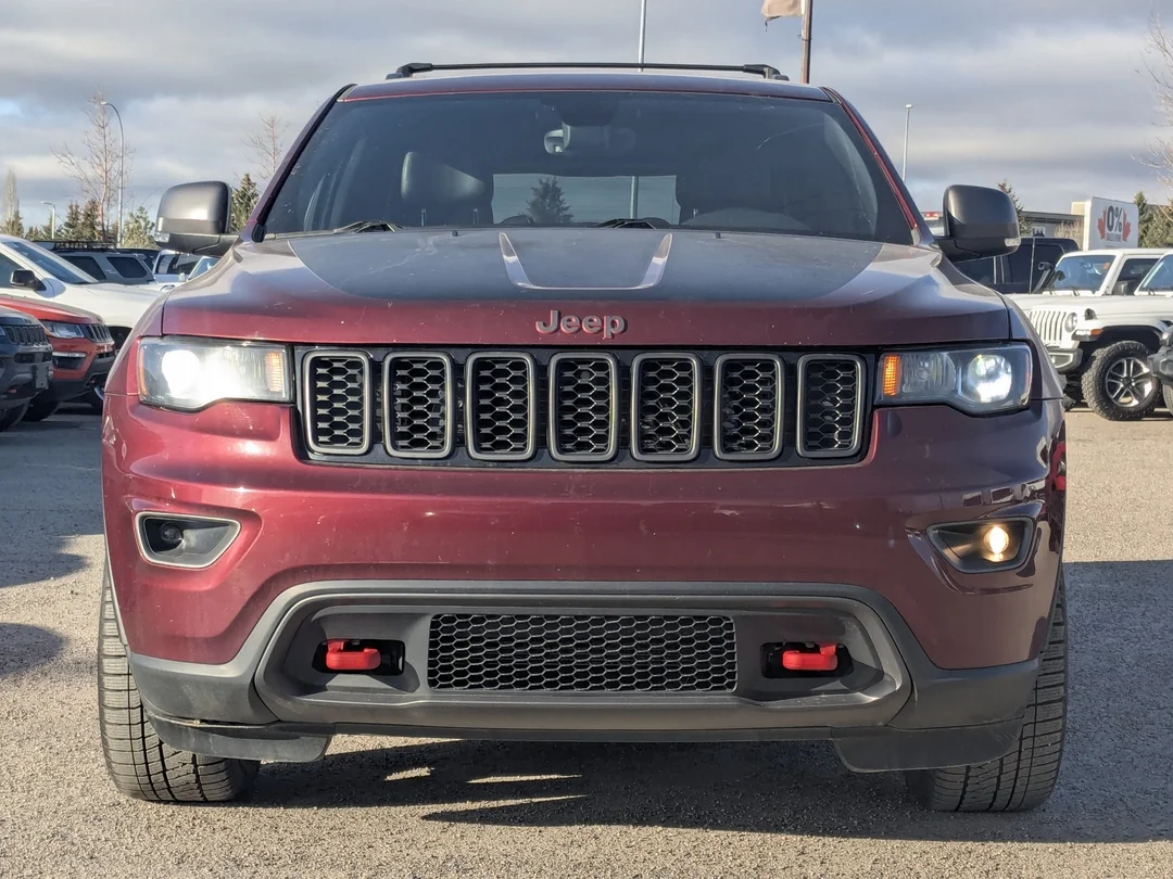 Certified Used 2017 Red Jeep Trailhawk - - 4x4 - Power Sunroof - Uconnect 8.4 Nav - Quadra-Lift Air - 3.6L Pentastar V6 & More! image 3