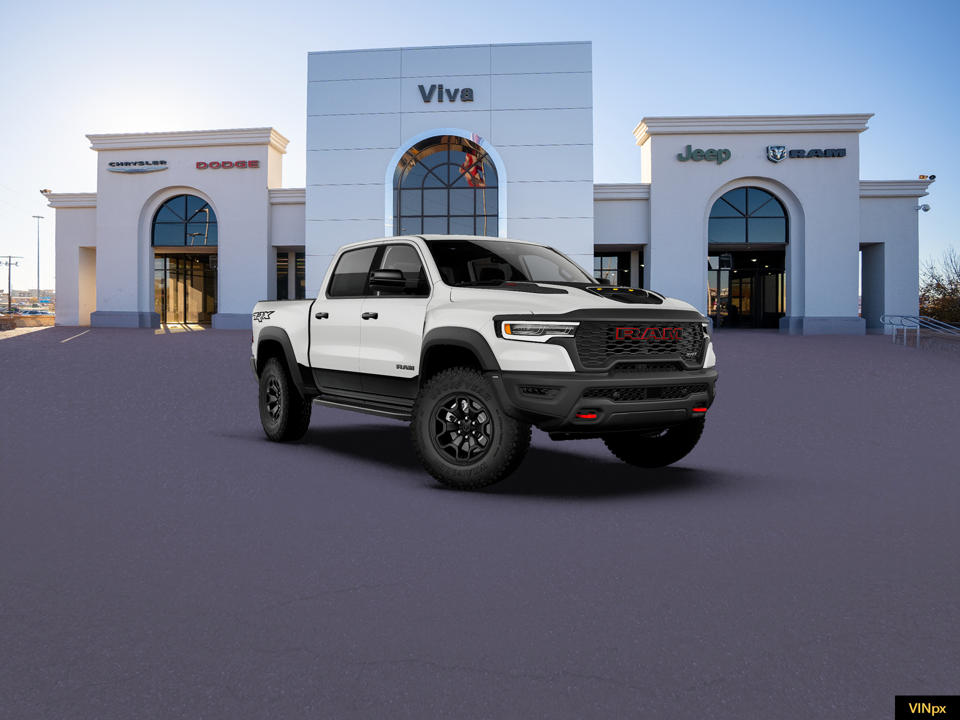 New 2027 Bright White Clear-Coat Exterior Paint RAM TRX image 23