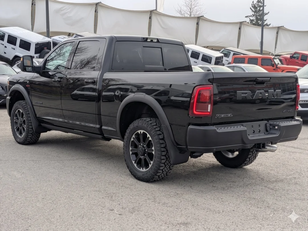 New 2026 Black RAM Rebel - - 6.7L Cummins HO - Rebel Lvl 2 Grp - Rear Air Susp - 5th Wheel/Gooseneck Prep & More! image 6