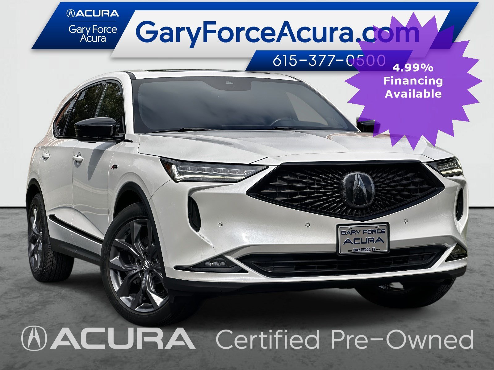 Used 2023 Platinum White Pearl Acura SH-AWD with A-Spec Package image 28
