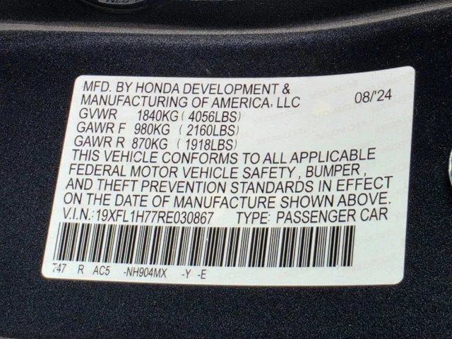 Certified Used 2024 Meteorite Gray Metallic Honda 1.5T EX-L image 35