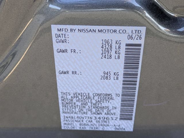 New 2026 Gun Metallic Nissan 2.5 SV image 28